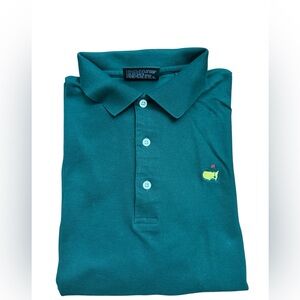 MASTERS COLLECTION  Men’s Green Golf Polo Shirt with Masters Embroidered Logo
